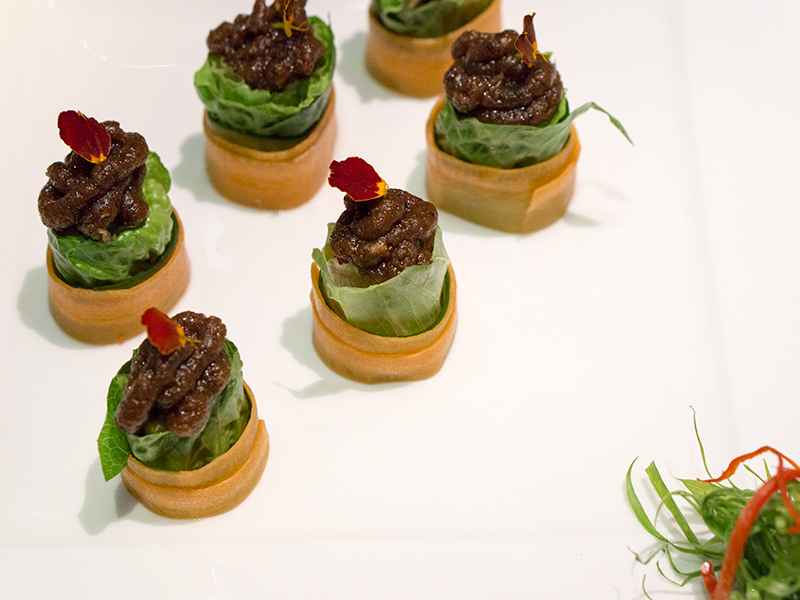 Chilled Ro Macai Roll with Szechuan Style Peanut Style