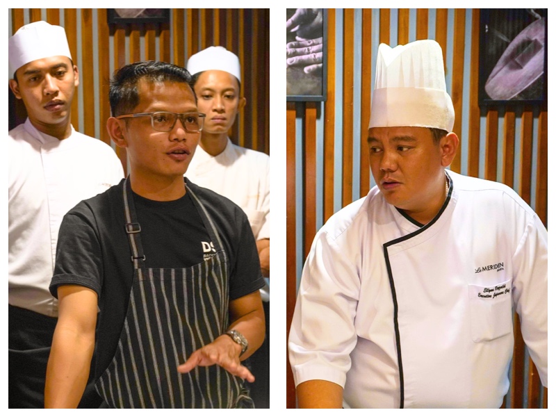 Chef Donny Silpani dari Locaahands Group Surabaya dan Chef Yoga dari No Na Ma