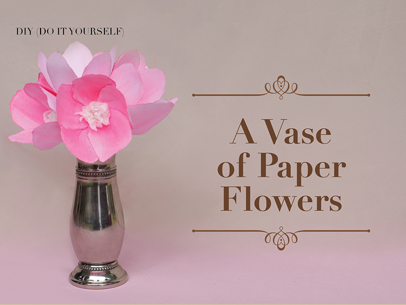 A Vase of Paper Flower