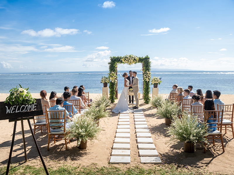 Beachfront Wedding at Westin Bali