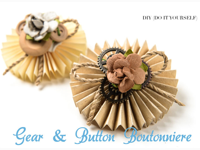 Gear dan Button Boutonniere