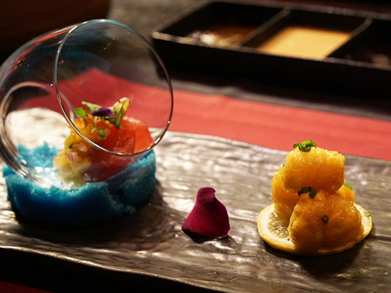 Tuna Karashi Miso & Creamy Spicy Tempura