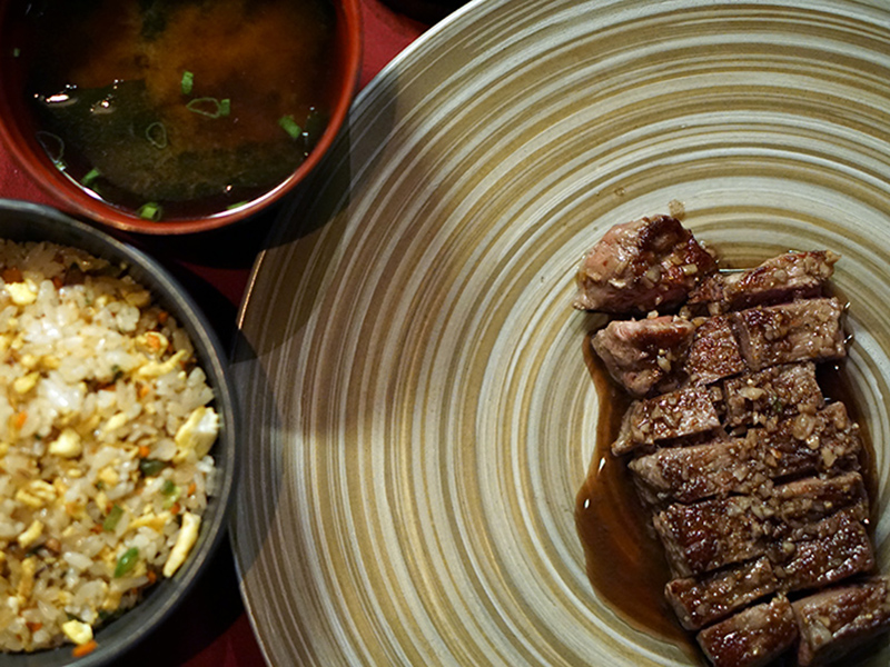 Wagyu Beef Sirloin With Red Wine Soy Sauce