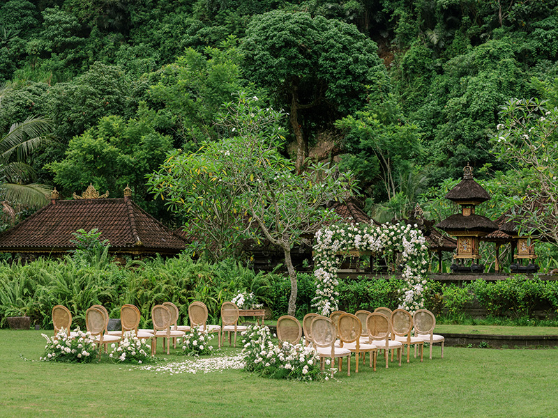 Temple Lawn Wedding Venue at Mandapa, a Ritz-Carlton Reserve