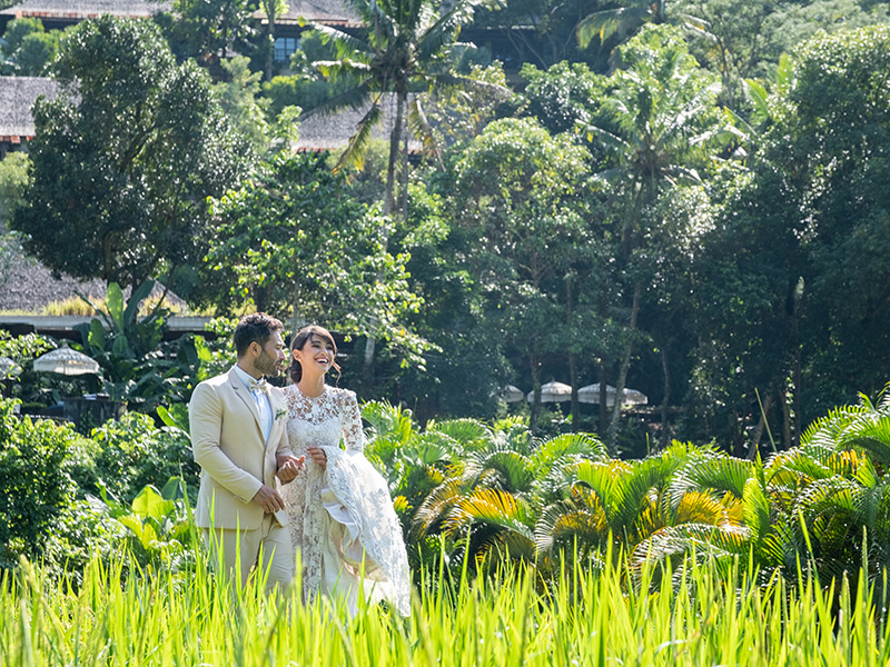 Wedding at Mandapa, a Ritz-Carlton Reserve