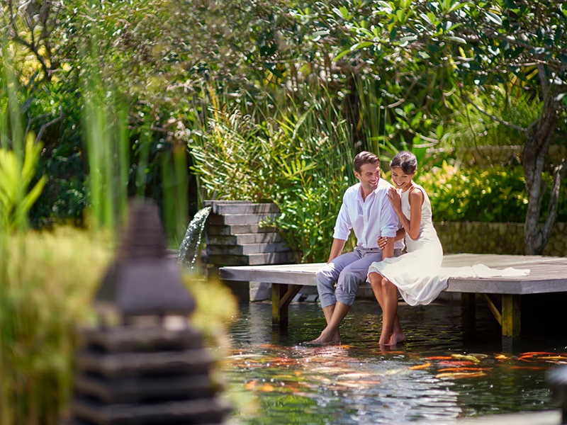 Wedding Lifestyle Koi Pond at The Ritz-Carlton Nusa Dua, Bali