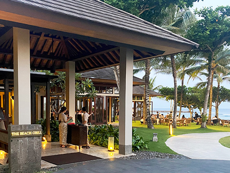 The Beach Grill Bali Restaurant Facade