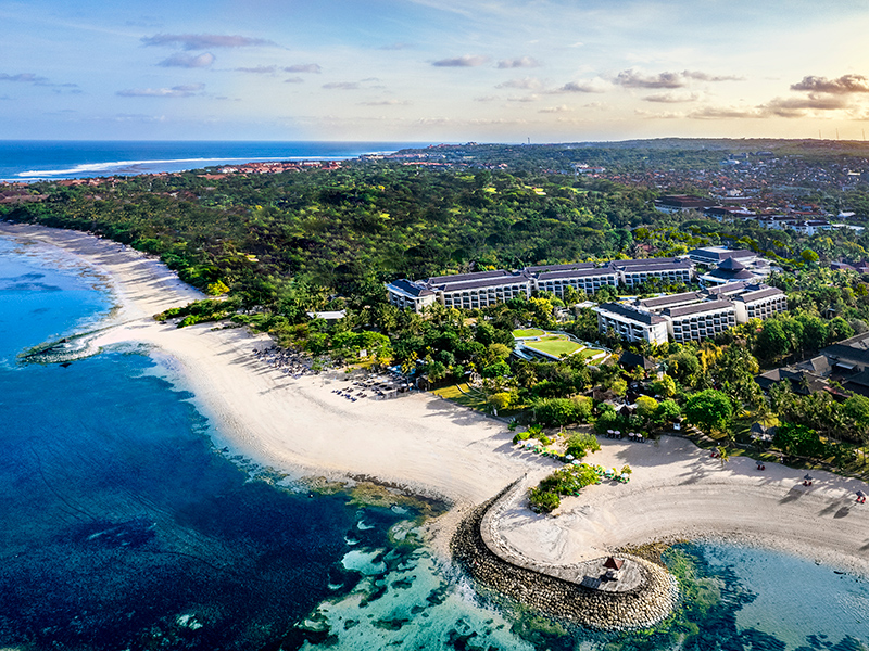 Sofitel Bali Nusa Dua Beach Resort - Aerial Sunset 
