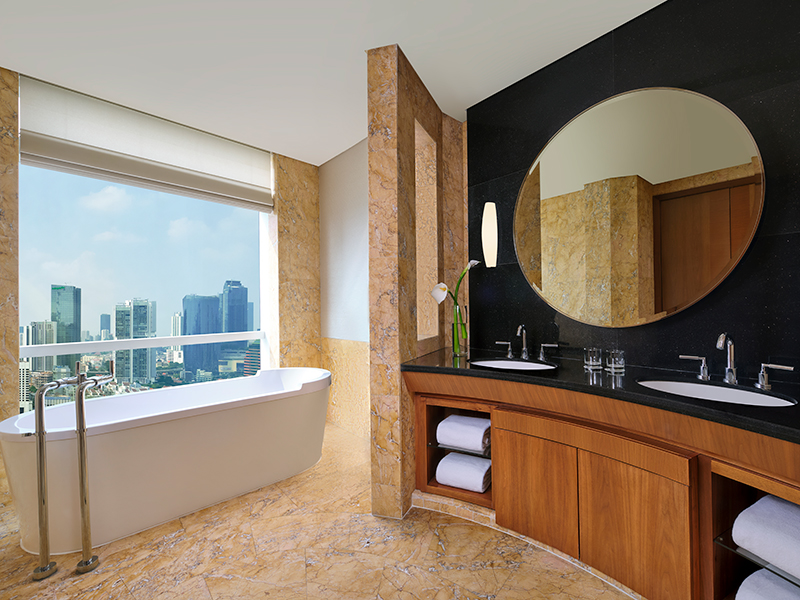 Suite Bathroom at The Ritz-Carlton Jakarta, Pacific Place