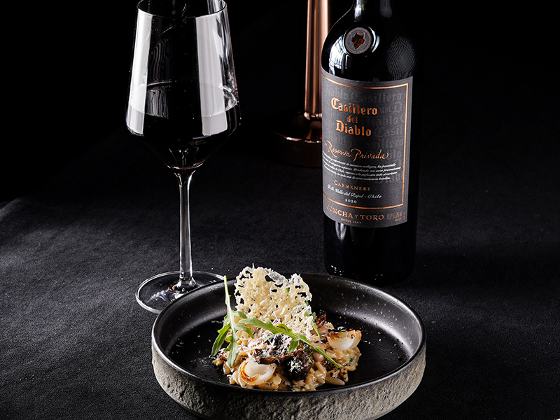 Casillero del Diablo Wine Pairing Dinner : Portobello Mushroom Rissoto