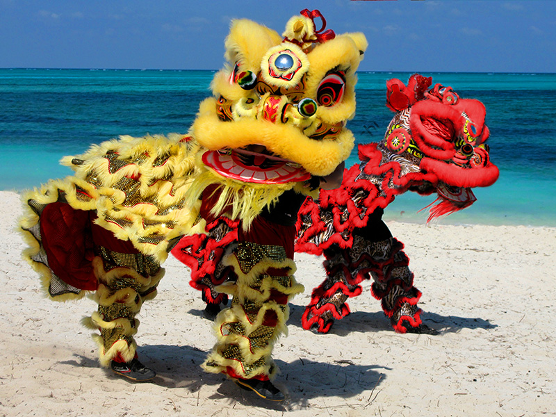 The Westin Resort Nusa Dua Bali - Lion Dance by The Beach