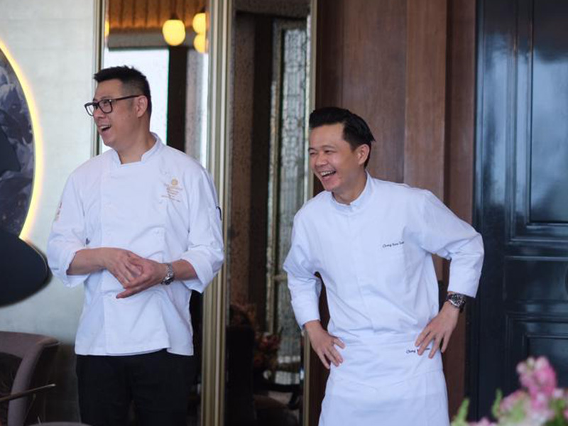 Chef Tony Su and Chef Chong Kooi Sam