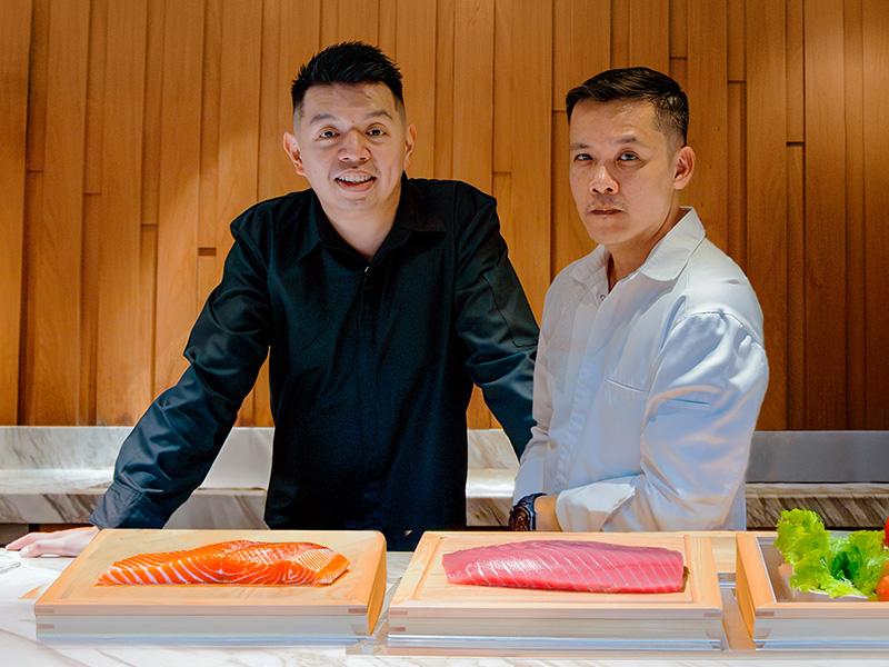 Chef Vincent Hiew and Chef Edwin Sta Ana