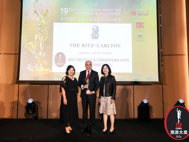 The Ritz-Carlton Jakarta, Pacific Place Sebagai Best Meetings & Conventions Hotel 2026