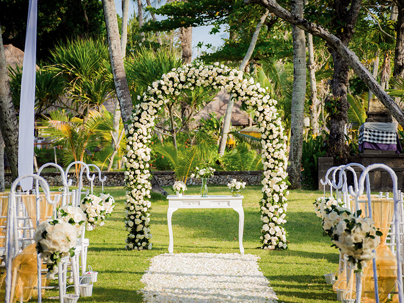 Wedding Venue at The Oberoi Beach Resort, Bali