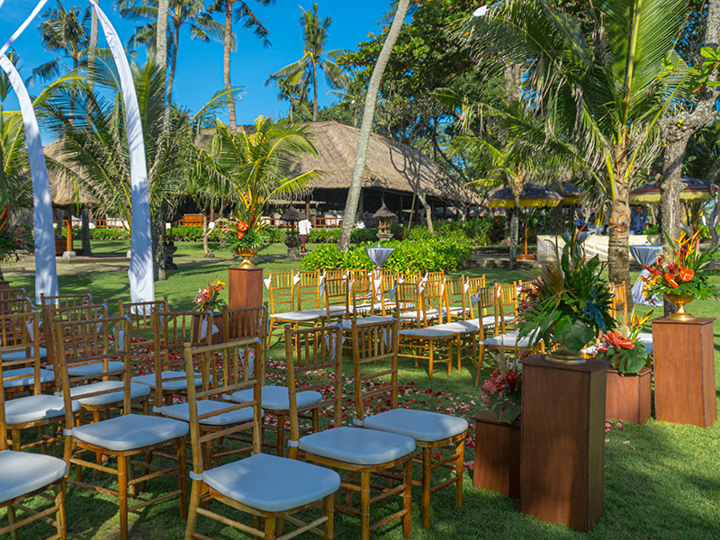 Wedding Venue at The Oberoi Beach Resort, Bali